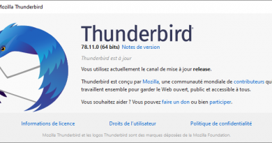 Mozilla Thunderbird version 78.11 A propos