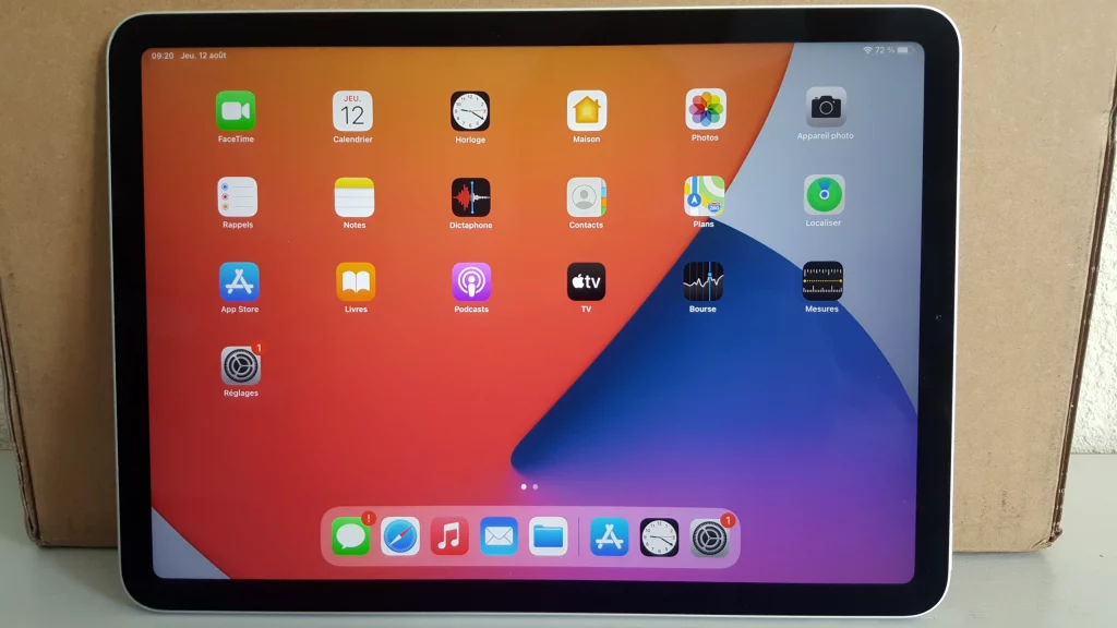iPad Air 4 64 Go paysage