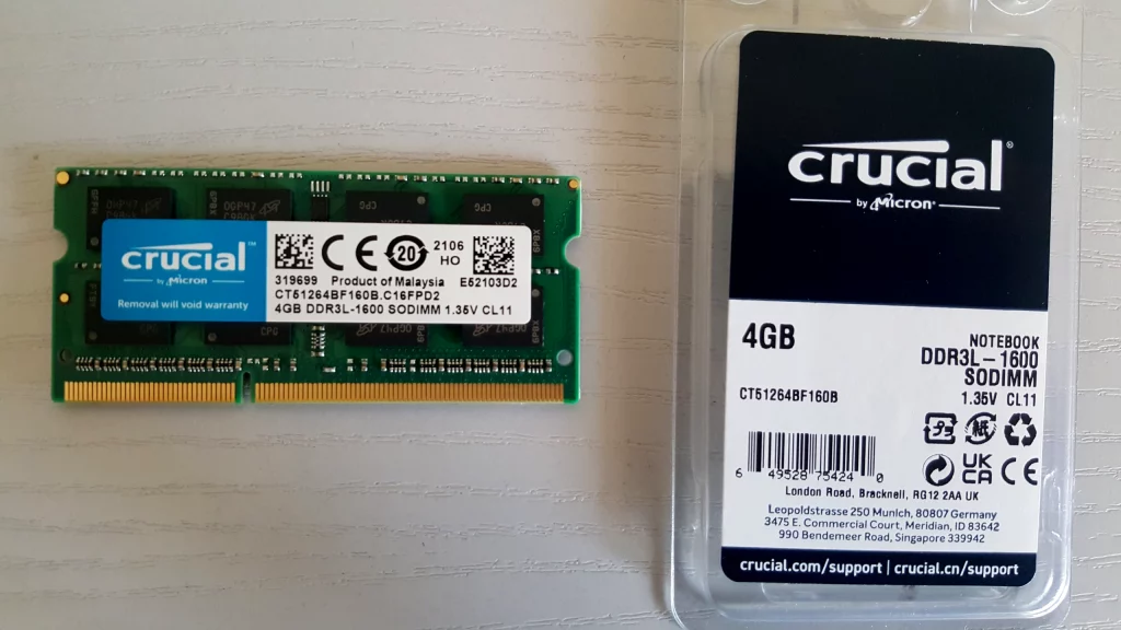 Crucial So-DIMM DDR3L-1600